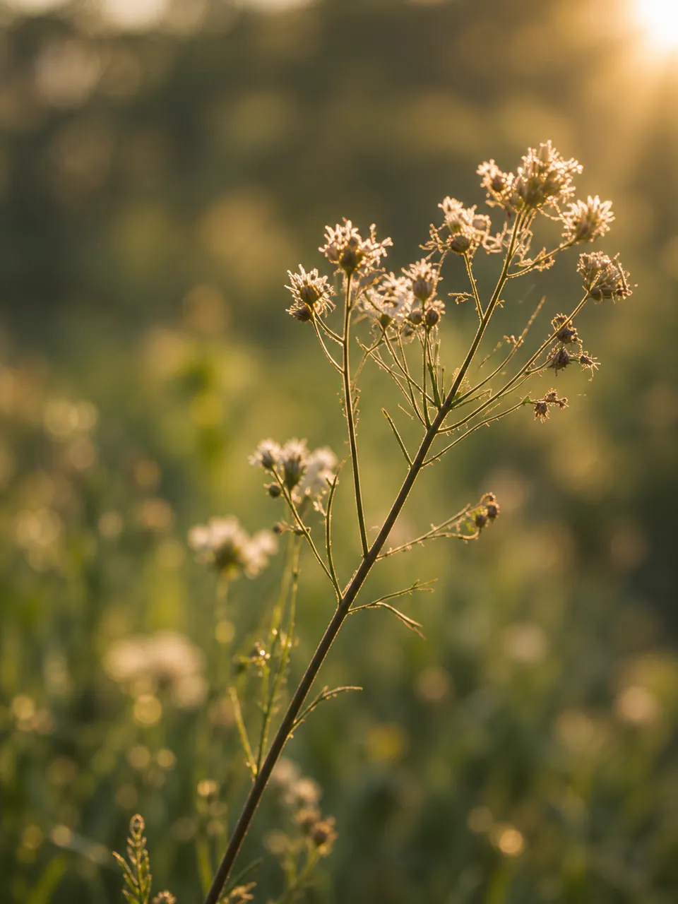 Fleurs sauvages dans un paysage naturel
